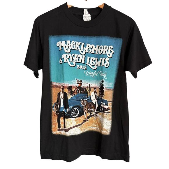 Macklemore Ryan Lewis 2013 Tour Concert T-Shirt Black Adult Small - Picture 1 of 4